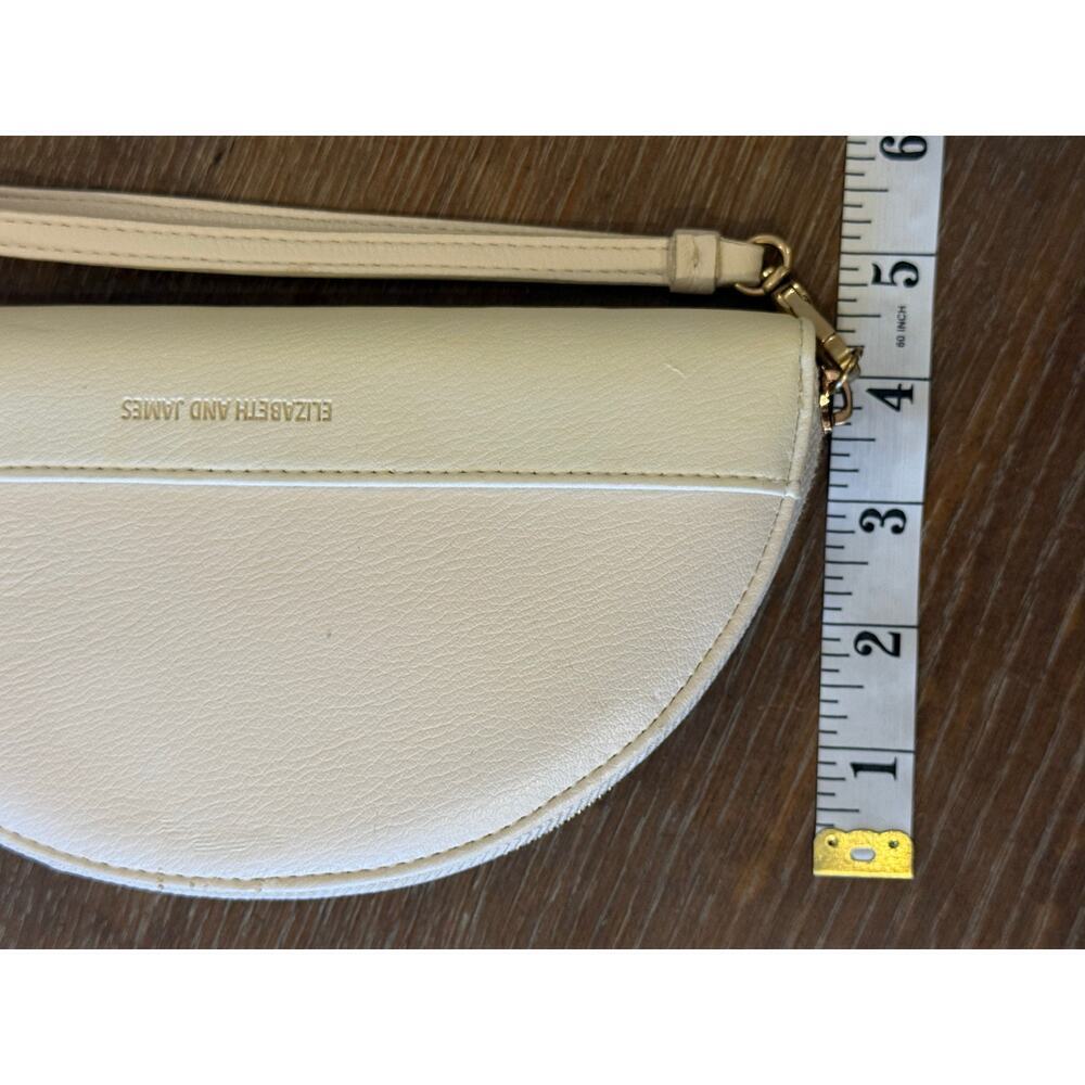 ELIZABETH AND JAMES White Clutch Purse Bag Handbag Wallet Wristlet - Picture 8 of 8